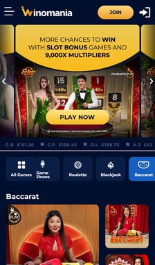 Winomania Baccarat Overview