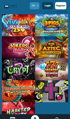 Yeti Casino User Experience on Site