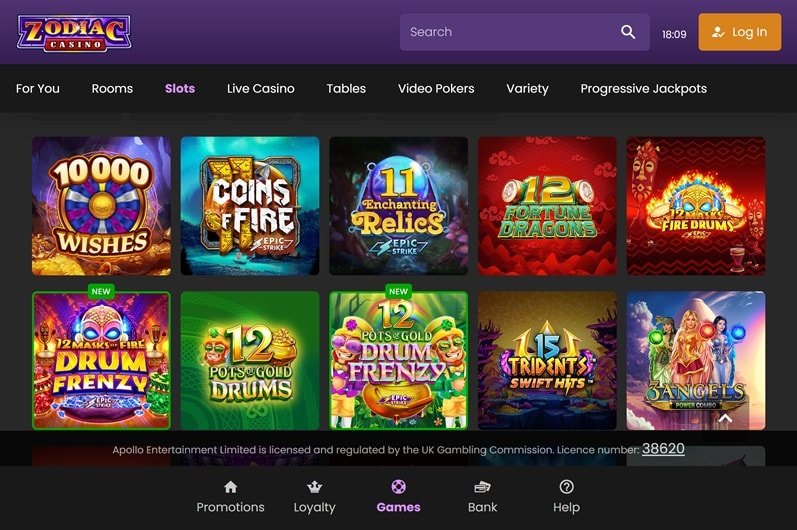 Zodiac Casino Overview