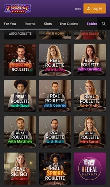 Zodiac Casino Roulette Overview
