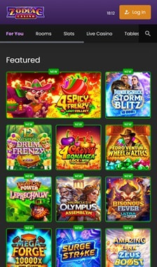 Zodiac Casino User Experience on Site