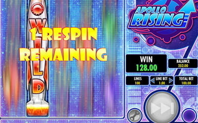 In the Rising Respin Feature up to 3 Respins are Awarded
