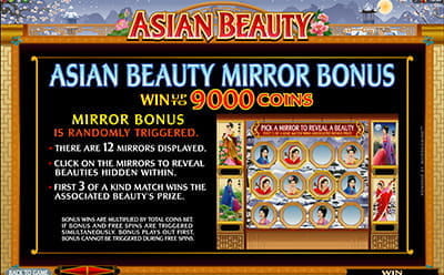 Mirror Bonus Feature at Asian Beauty