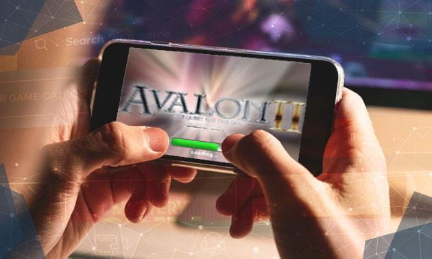 Avalon II slot introductory screen