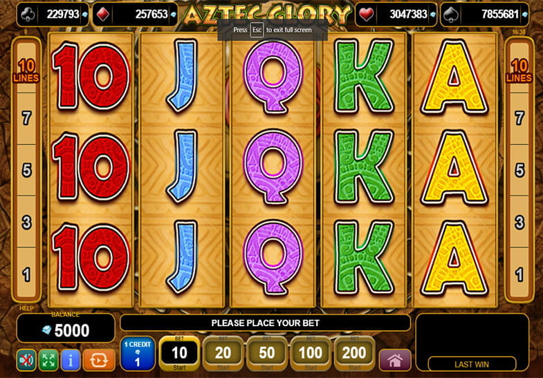 Aztec Glory Online Slot Game