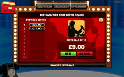 The Banker’s Best Offer Bonus Feature in the Deal or No Deal Slot