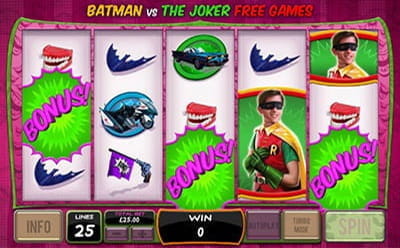 Batman and the Joker Jewels Slot Bonus