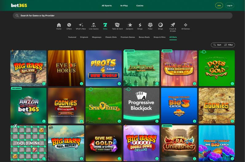 bet365 Main Page