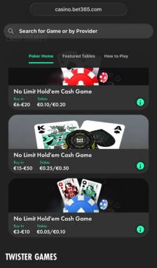 bet365 Poker Overview