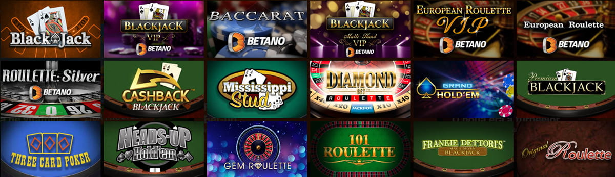 Betano Casino Selecție Jocuri de Masă