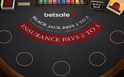 Blackjack at Betsafe Mobile Casino