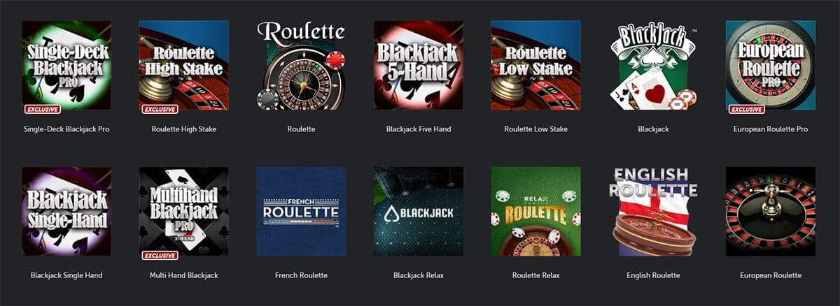 The Table and Card Game Variety at Betsafe Casino
