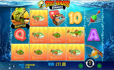 The Big Bass Bonanza Online Slot at Slots n'Play in the UK