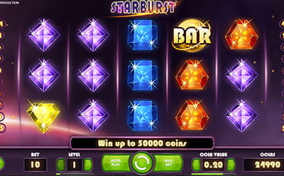 Starburst Slot at Big Thunder Slots Casino
