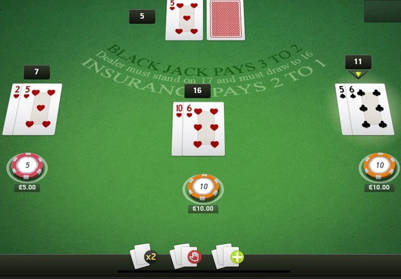 A Demo Version of NetEnt's Blackjack 3 Hands