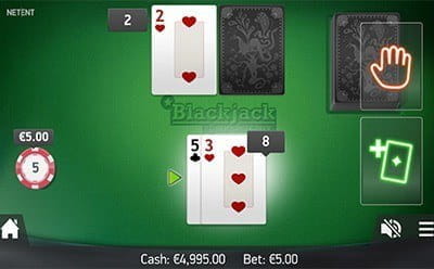 Blackjack at Genesis Mobile Casino