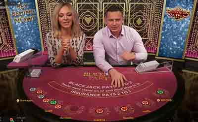 Evolution's Blackjack Party Live Dealer Game