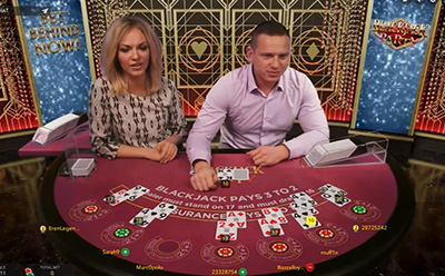 Evolution's Blackjack Party Live Dealer Game