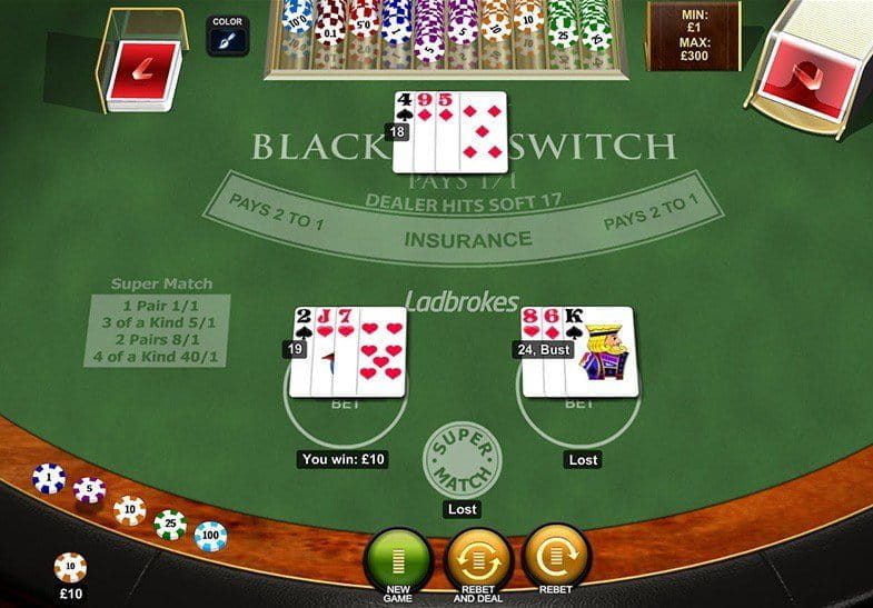 Blackjack Switch Free Demo