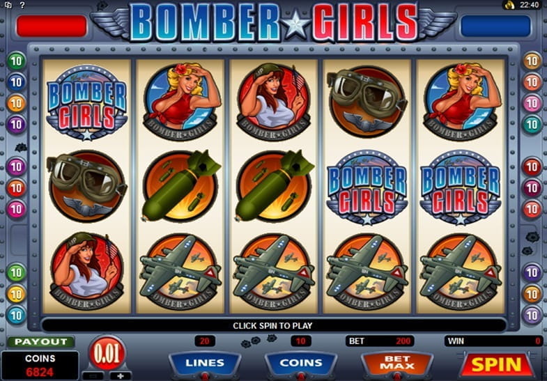 Bomber Girls Free Play Slot