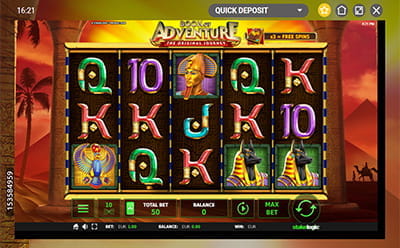 Book of Adventure Slot In-Play