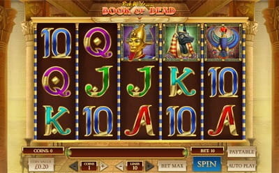 Book of Dead at Ahti Games Casino CA