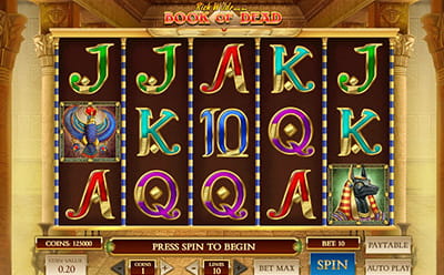 The Book of Dead Online Slot at Vulkan Vegas