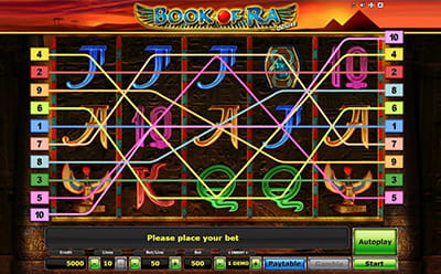 Der Book of Ra Deluxe Online Slot bei PartySlots