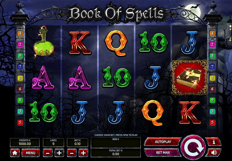 Free Demo of the Book of Spells Slot