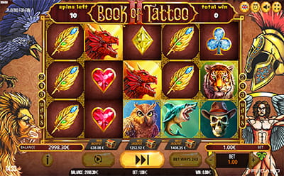 Book of Tattoo 2 Slot Free Spins