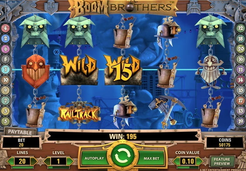 Free demo of the Boom Brothers Slot game