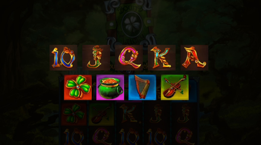 The Paytable of Bound to be Lucky Online Slot