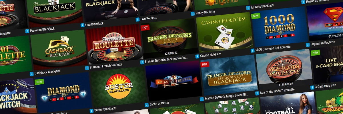 The Table Games Catalogue in BoyleSports