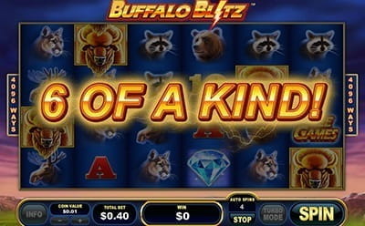 Buffalo Blitz 6 of a Kind Win