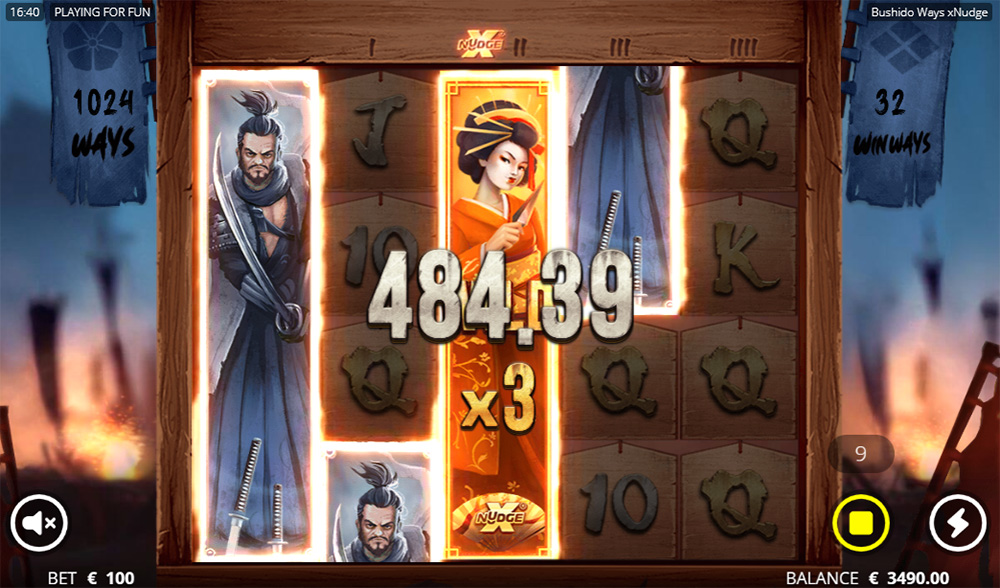 Bushido Ways xNudge Slot Review RTP & Free Play