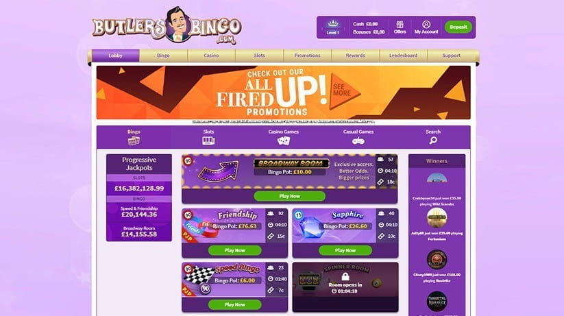 Butlers Bingo Casino Butlers Bingo Casino