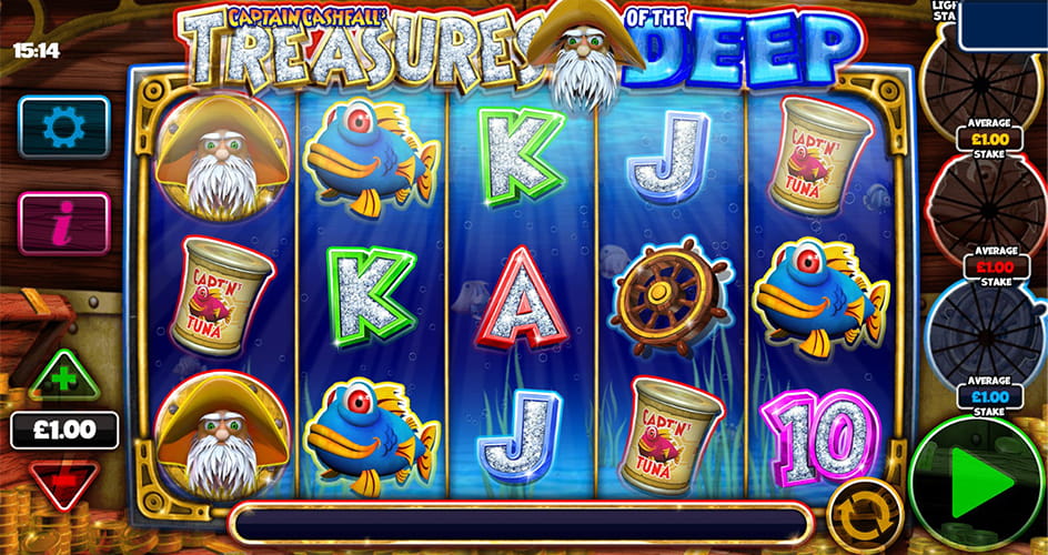 Free Demo of the Captain Cashfall's Treasures of the Deep Slot