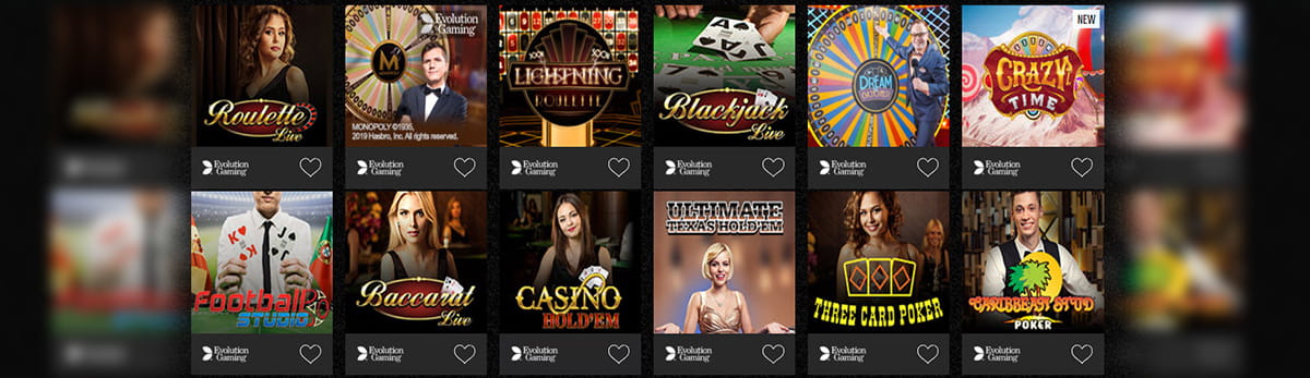 Table Games Catalogue in Captain Spins Casino