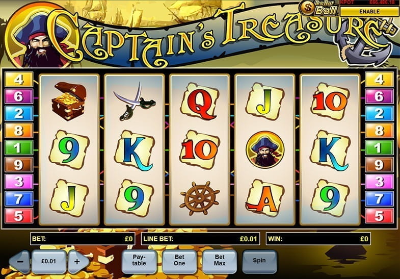 Captain’s Treasure Free Play Slot