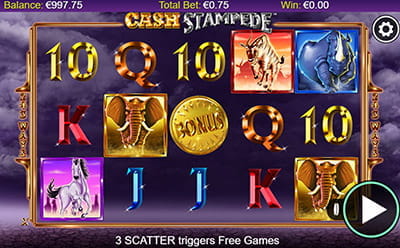 Win At Cash Stampede Video Slot