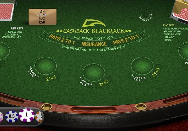Cashback Blackjack Demo Game