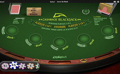Cashback Blackjack Online la Fortuna Casino