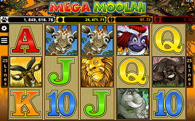 Megah Moolah Slot at Casino Action