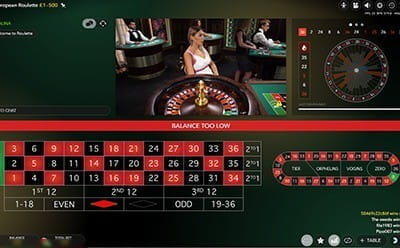 Casino Room’s Live Dealer Roulette Table