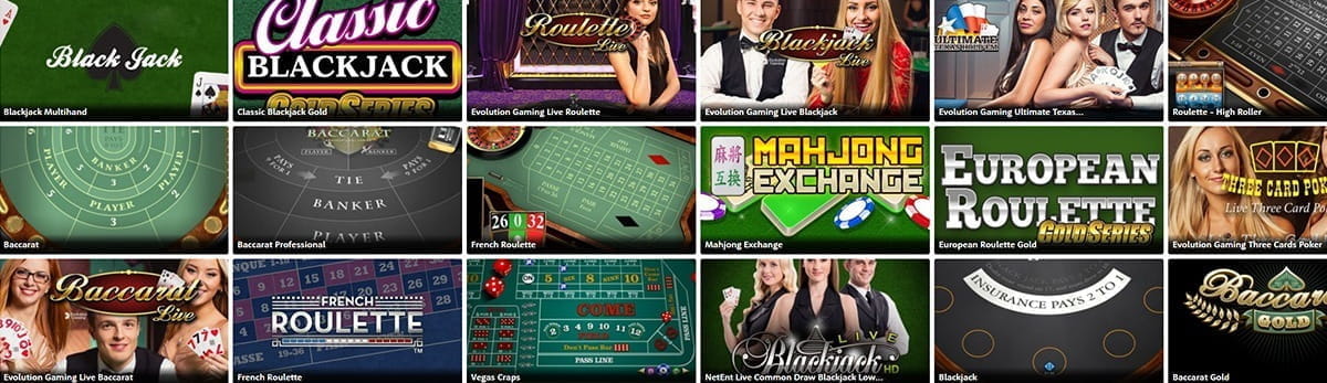 Casino Room Offers a Varity of Table and Card Games