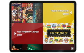 Casino Action Mobile Progressive Jackpot iPad