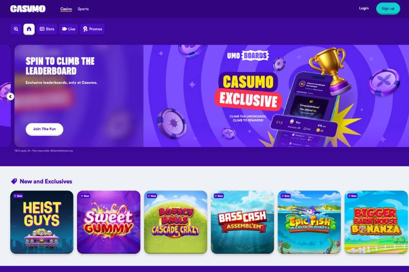 Casumo Homepage
