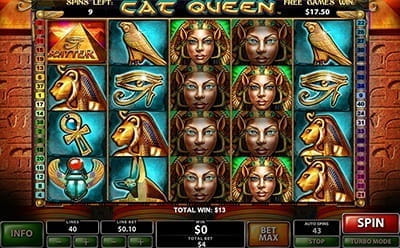 Cat Queen Features Stacked Symbols