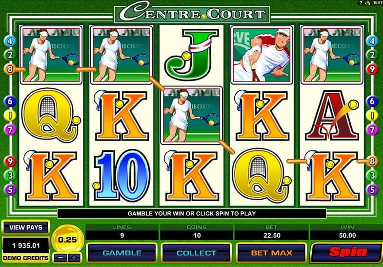 Free Demo of the Centre Court Slot