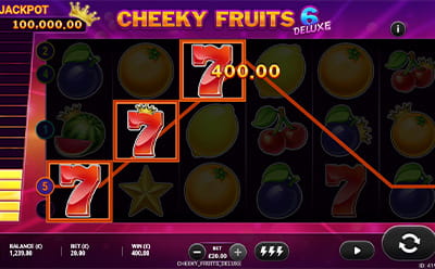 Cheeky Fruits 6 Deluxe Slot Bonus Round